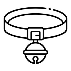 collar icon for pet, safety, identity