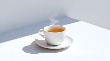 hot tea cup, generation AI 