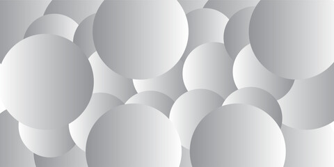 Abstract white and grey circle pattern background vector illustration