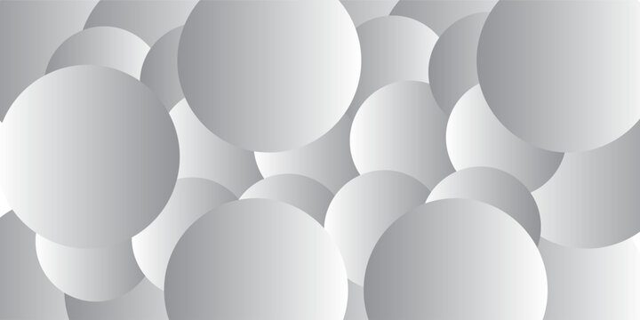 Abstract white and grey circle pattern background vector illustration
