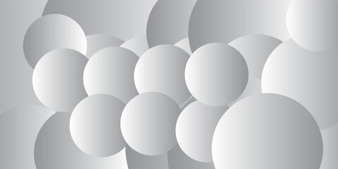 Abstract white and grey circle pattern background vector illustration