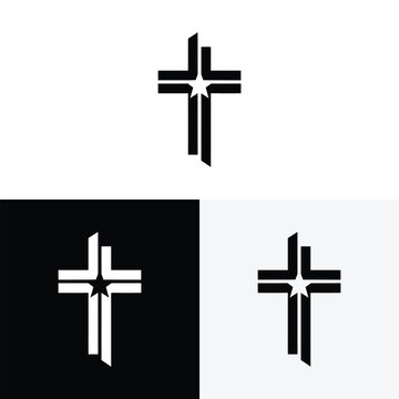 church logo vector icon illustration