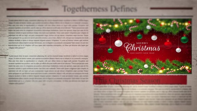 Togetherness Defines This Christmas Season Christmas newspaper headlines