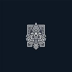 Spade logo design template vector illustration