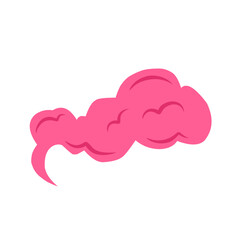 pink cartoon smoke cloud