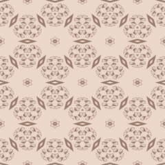 brown seamless vintage pattern texture vector ornamental design