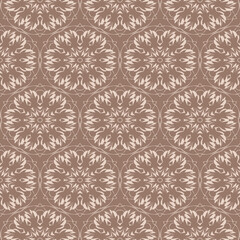 brown seamless vintage pattern texture vector ornamental design