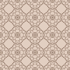 brown seamless vintage pattern texture vector ornamental design