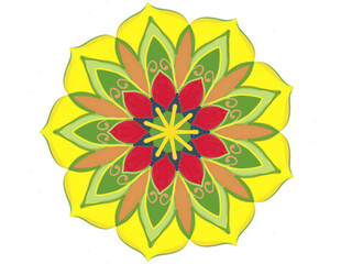 abstract floral mandala background