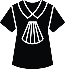 Vibrant badminton jersey icon with sporty design elements