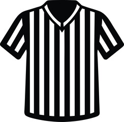 Classic american football jersey icon with stripes