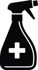 Disinfectant spray bottle icon for cleaning and hygiene