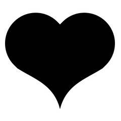 red heart on white background