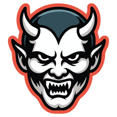 Vampire line filled icon horror character isolated vector illustration on white background