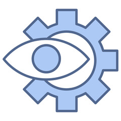 Machine Vision Blue Icon