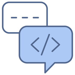 Programing Language Blue Icon