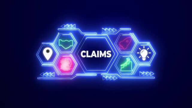 Digital Claims Process Technology Innovation Business Growth Strategy Icons insurance claims