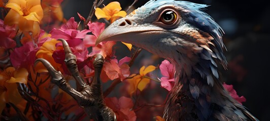 A Velociraptor , a small creature made of glass that is sitting in the palm of your hand,generative AI