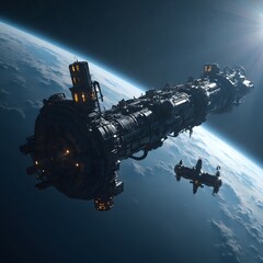 Naklejka premium space shuttle launch