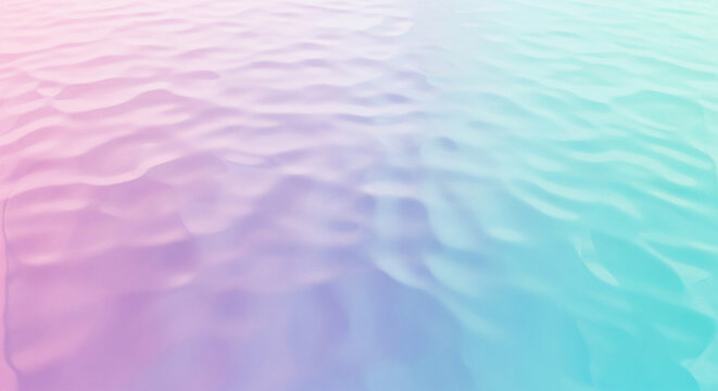 Soothing pastel waves gently ripple across tranquil turquoise and soft lavender waters, creating a serene, calming abstract background for relaxation and wellness. - Powered by Adobe