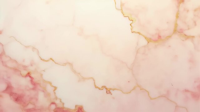 A close up of a marble surface with a pink and gold pattern
