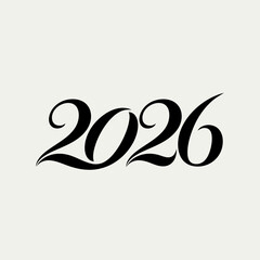Elegant 2026 calligraphy invites forward thinking and fresh beginnings for modern branding, invitations, and impactful designs.