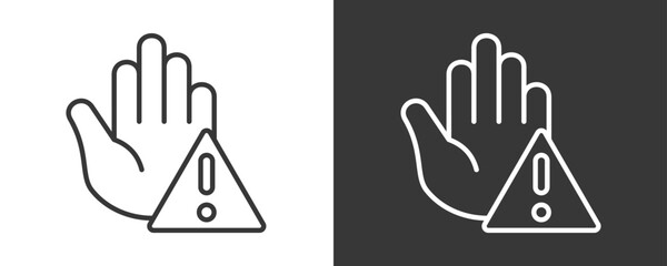 Prevention Icon Set Vector Collection Isolated In Black And White