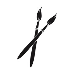 Ornamental Floral Design A classic black and white floral design element featuring elegant, curved leaves and intricate detailing. Perfect for use in decorative borders, logos