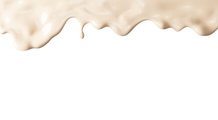 Liquid foundation makeup isolated on transparent background with copy space 3D render