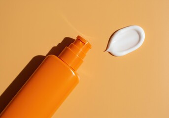 Creamy sun protection lotion, vital for skin health. Its smooth texture ensures coverage for outdoor adventures and bright light ,dermatology ,wellness ,radiant