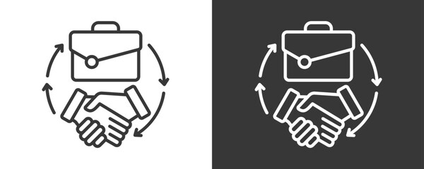 Integrity Icon Set Vector Collection Isolated In Black And White