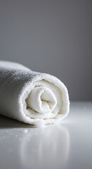 Crisp, white textiles gleaming under soft light, embodying ultimate freshness and purified cleanliness. A gentle cleansing process for fabrics ,freshness ,wash ,essential