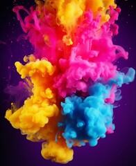 Obraz premium Colorful ink in water