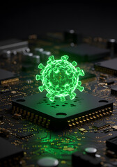 Cybersecurity Threat Prevention Computer Virus Protection Network Down