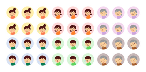 家族の表情　セット