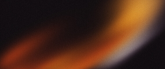 Black orange grey grainy texture background, with grain noise grungy empty space textured, abstract retro shine bright light and glow color gradient template poster banner backdrop cover design