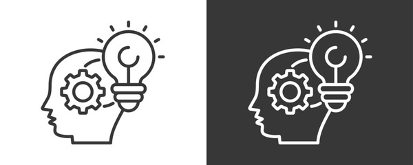 Expertise Icon Set Vector Collection Isolated In Black And White