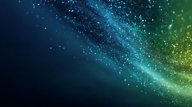 Green-blue gradient with gentle particle glow offering a calm clean layout for business presentation themes, corporate marketing uses, analytics dashboards and versatile modern template applications