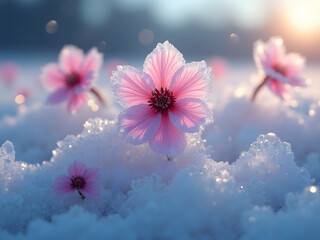 Blossoms Beneath Winter Light