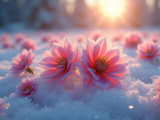 Blossoms Beneath Winter Light