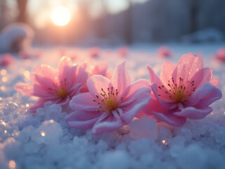 Blossoms Beneath Winter Light