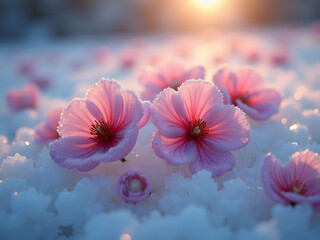 Blossoms Beneath Winter Light