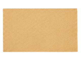 Rectangular swatch of yellow diagonal wale corduroy fabric on a transparent background