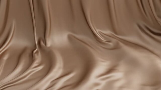 Luxurious folds of a satin sheet