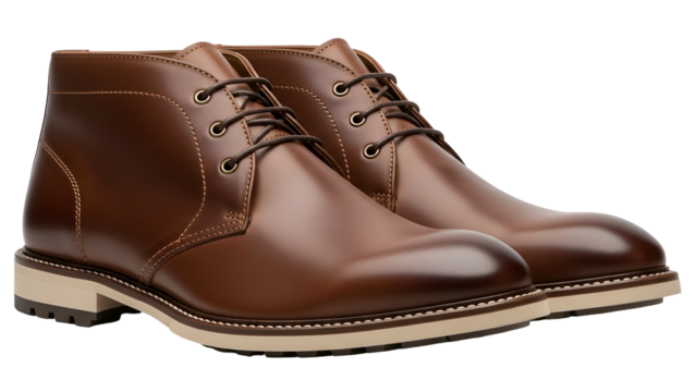 Polished leather ankle boots display refined craftsmanship against a dark backdrop