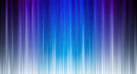 Abstract vertical streaks of light in blue purple and white hues isolated on transparent background