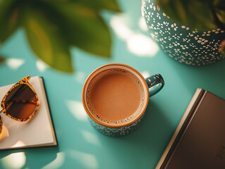 A Simple and Elegant Father’s Day Flat-Lay with Coffee and Reading Essentials