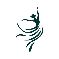 Graceful Dancer Silhouette