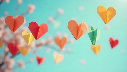 A vibrant array of hearts in red, yellow, and green soars upward, representing solidarity and celebration of Black culture