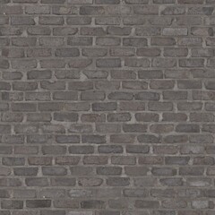 Detailed Dark Gray Brickwork Texture Seamless Surface Background